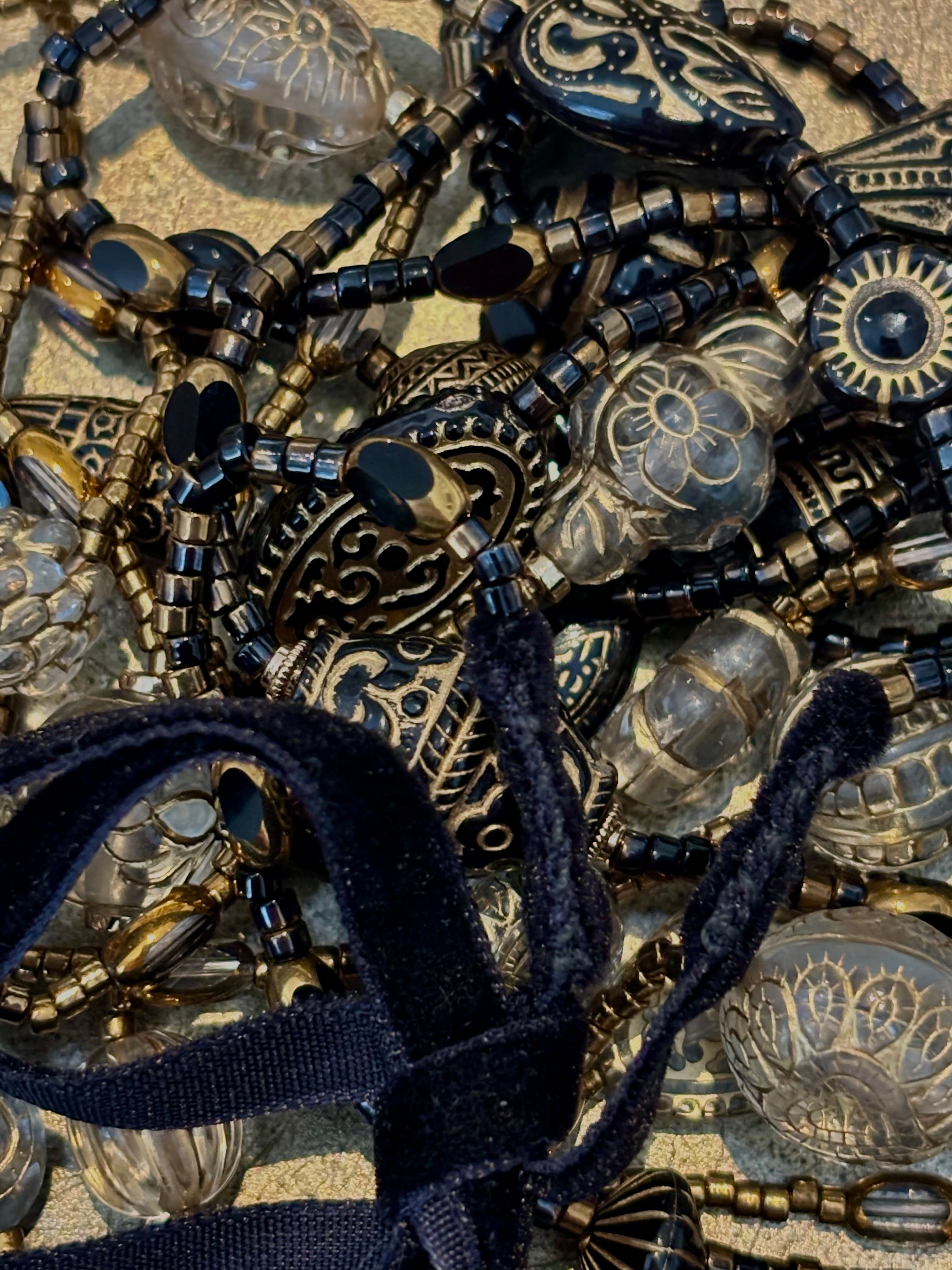 Vintage Bead Inspired Collection in Black
