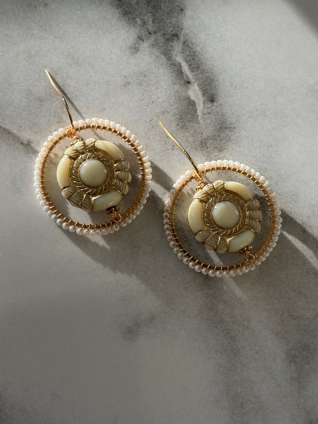 Eulalia vintage beaded inspired earrings