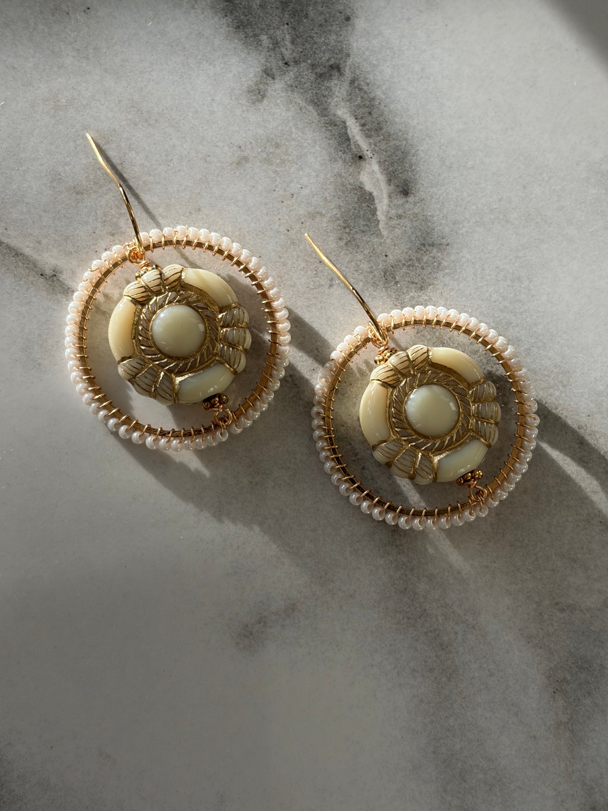 Eulalia vintage beaded inspired earrings