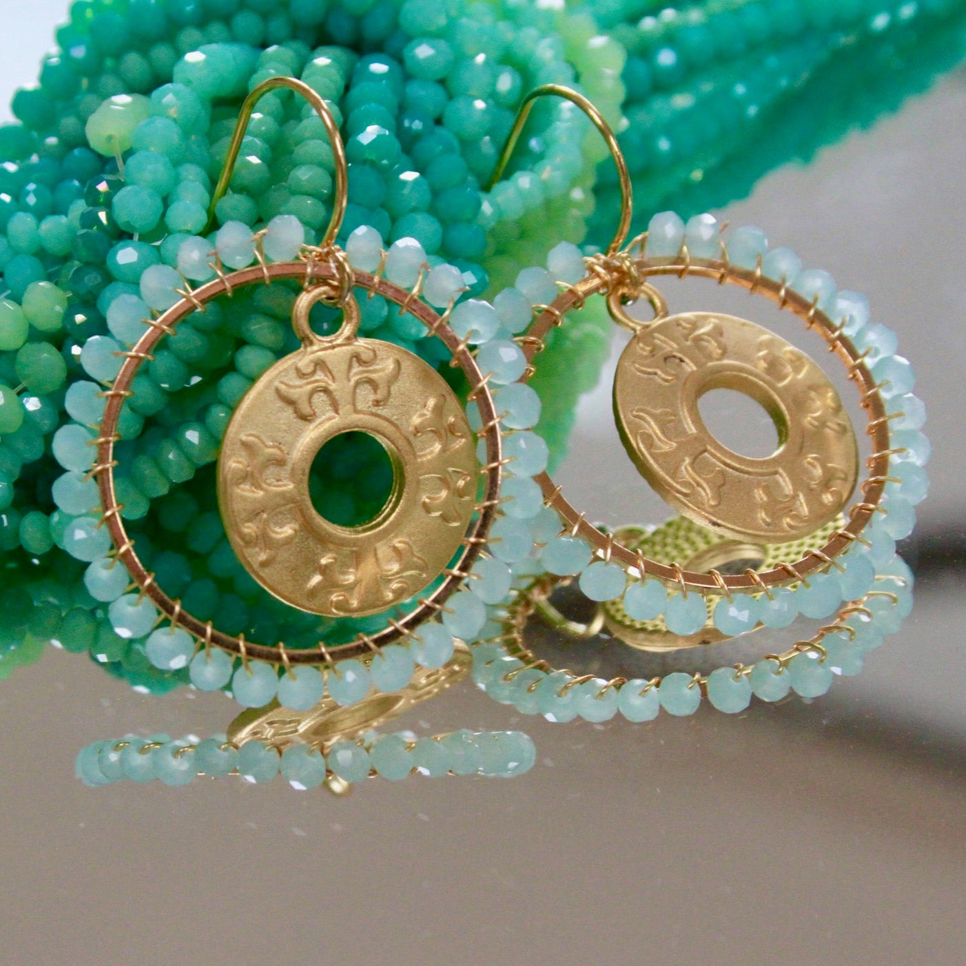 Medium Seabreeze Coin Earrings