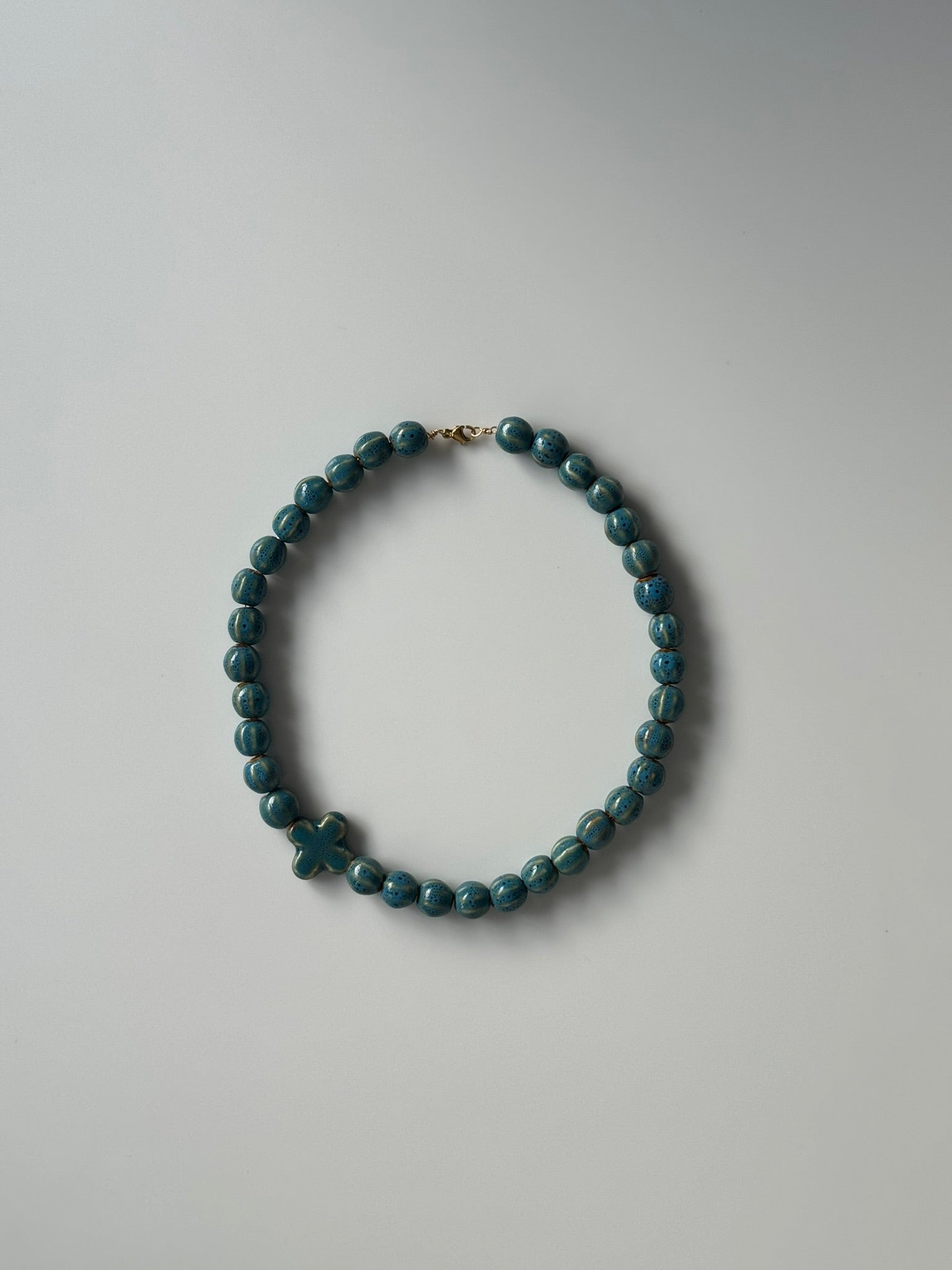Antonia ceramic beaded necklaces with cross