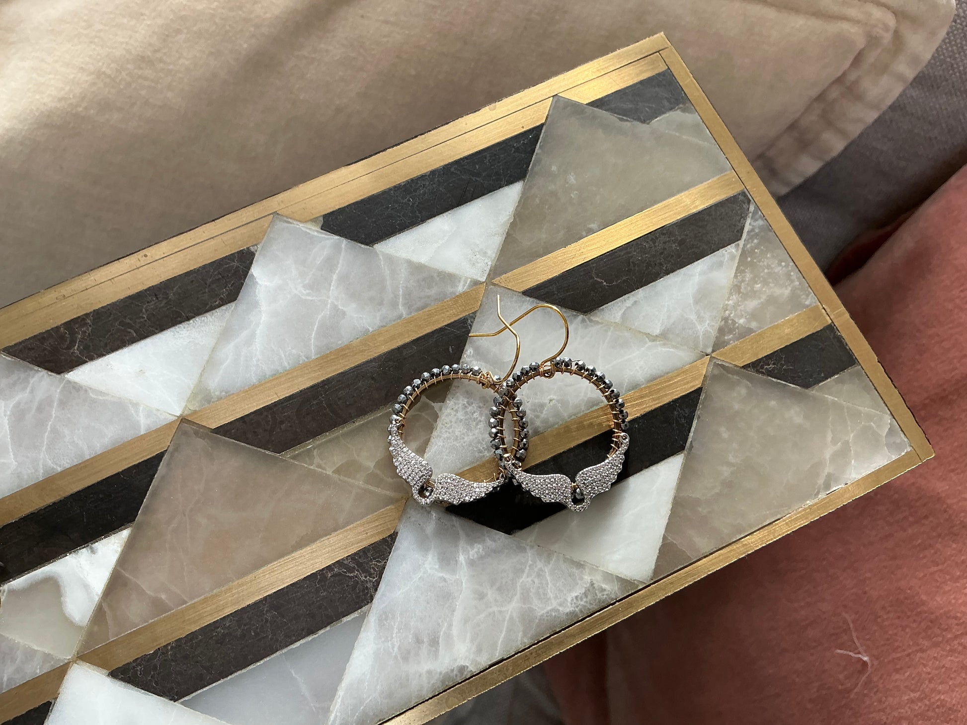 Medium Angel wing earrings