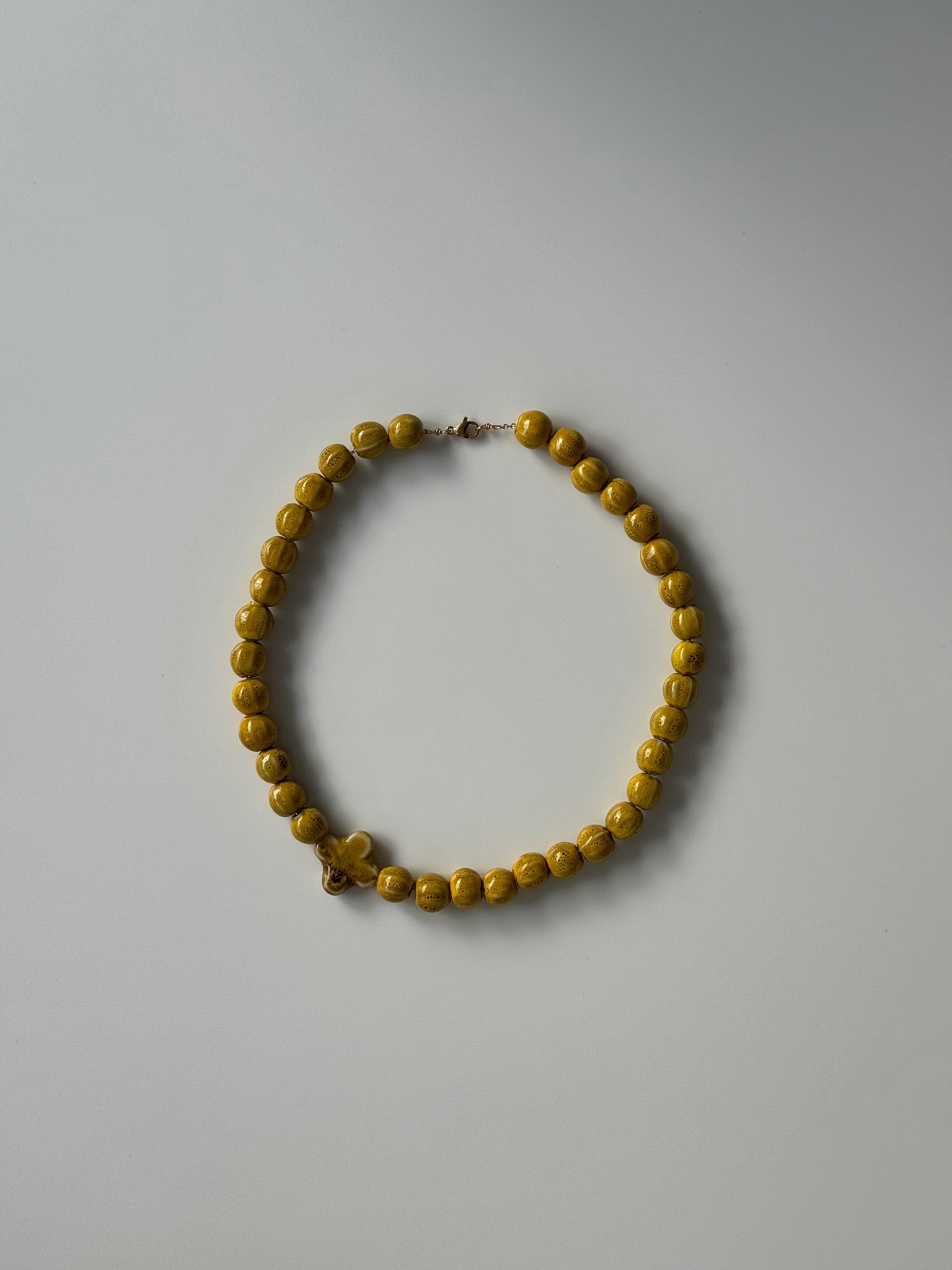 Antonia ceramic beaded necklaces with cross