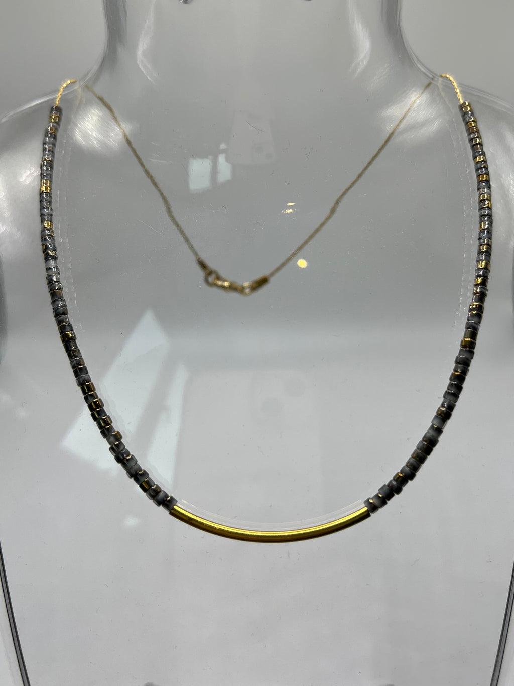 Rosalind ombré beaded snake necklace