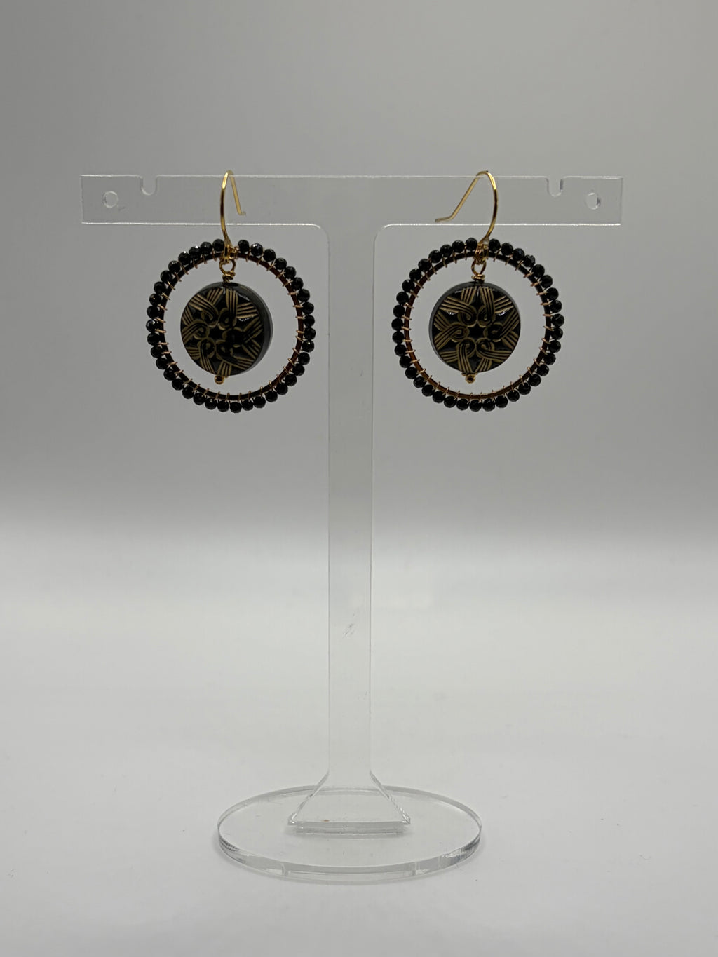 Clèmence vintage bead inspired beaded earrings