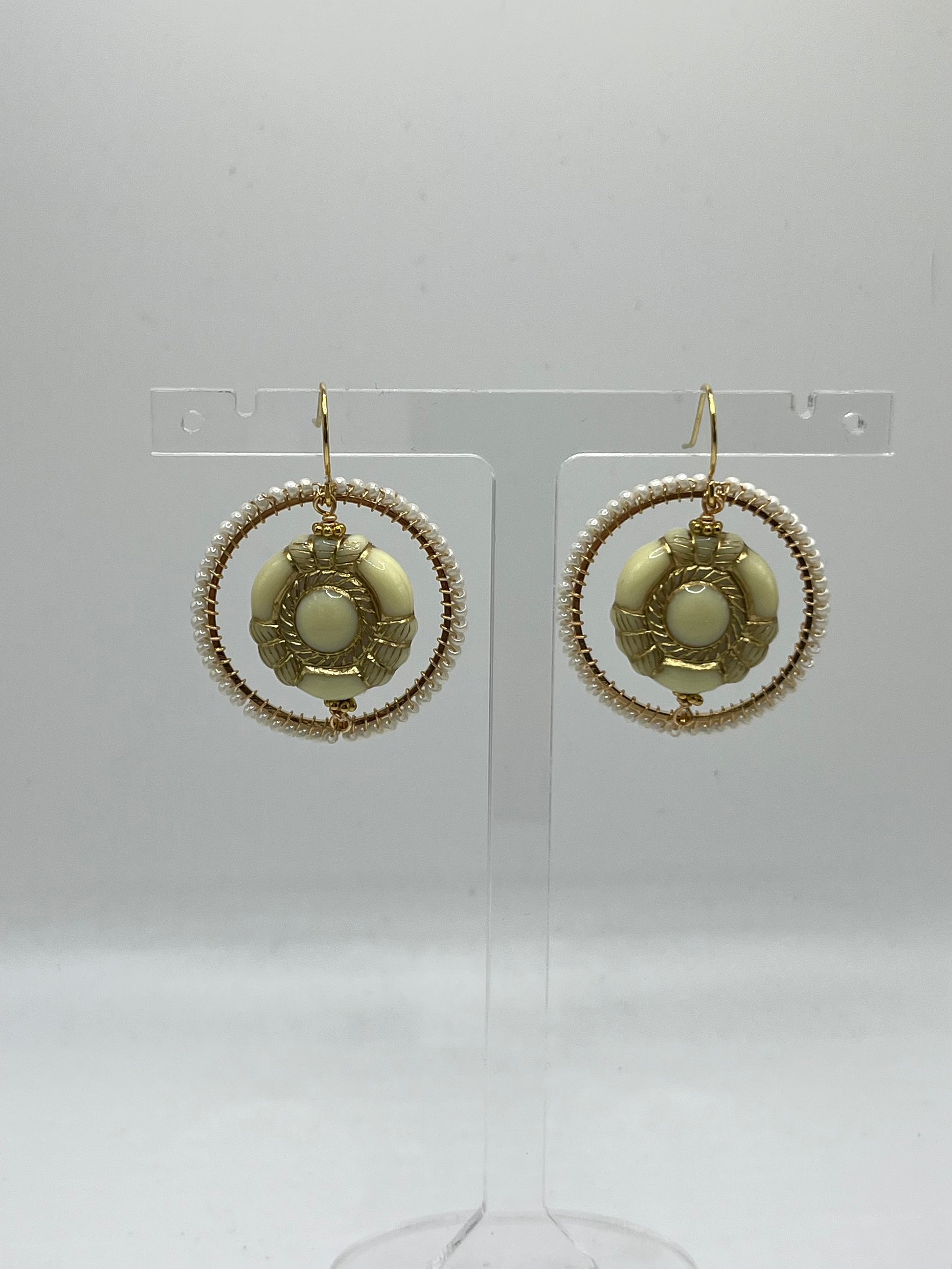 Eulalia vintage beaded inspired earrings