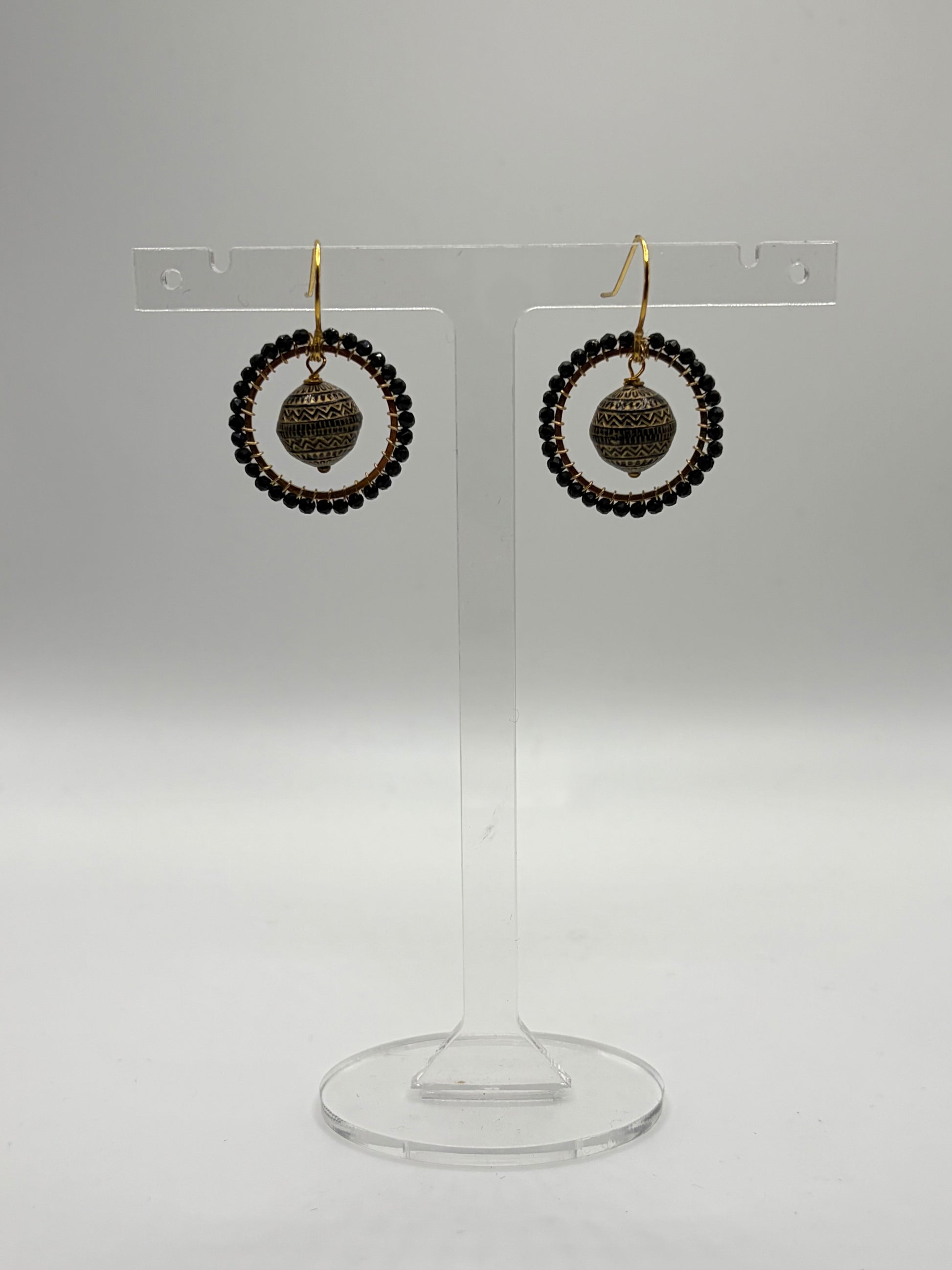 Élise vintage bead inspired beaded earrings