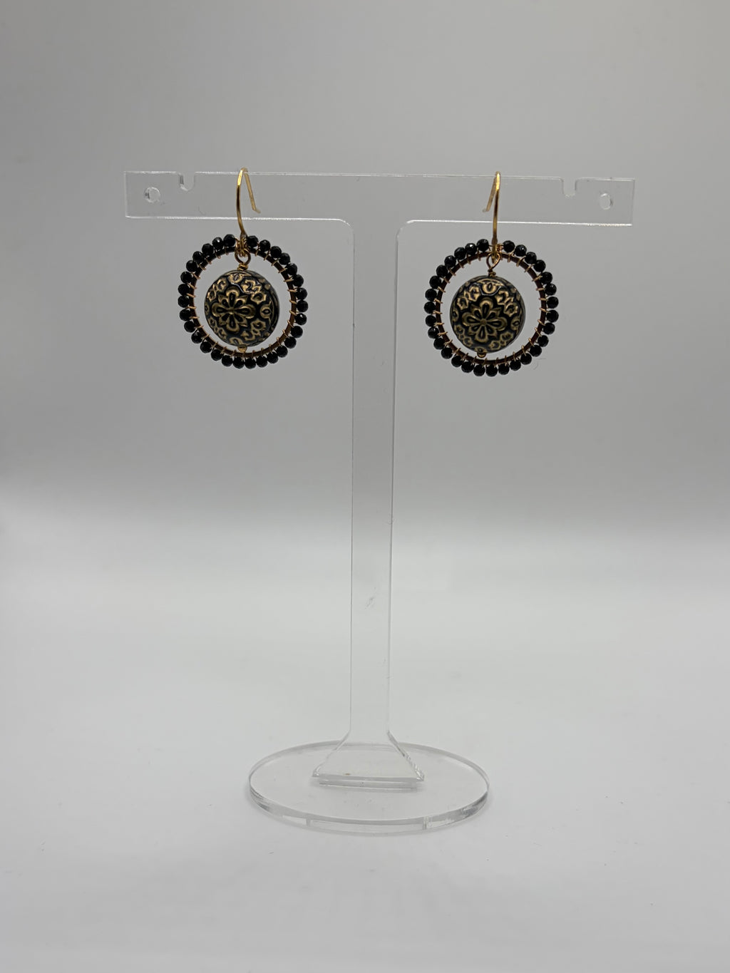 Léonie vintage bead inspired beaded earrings