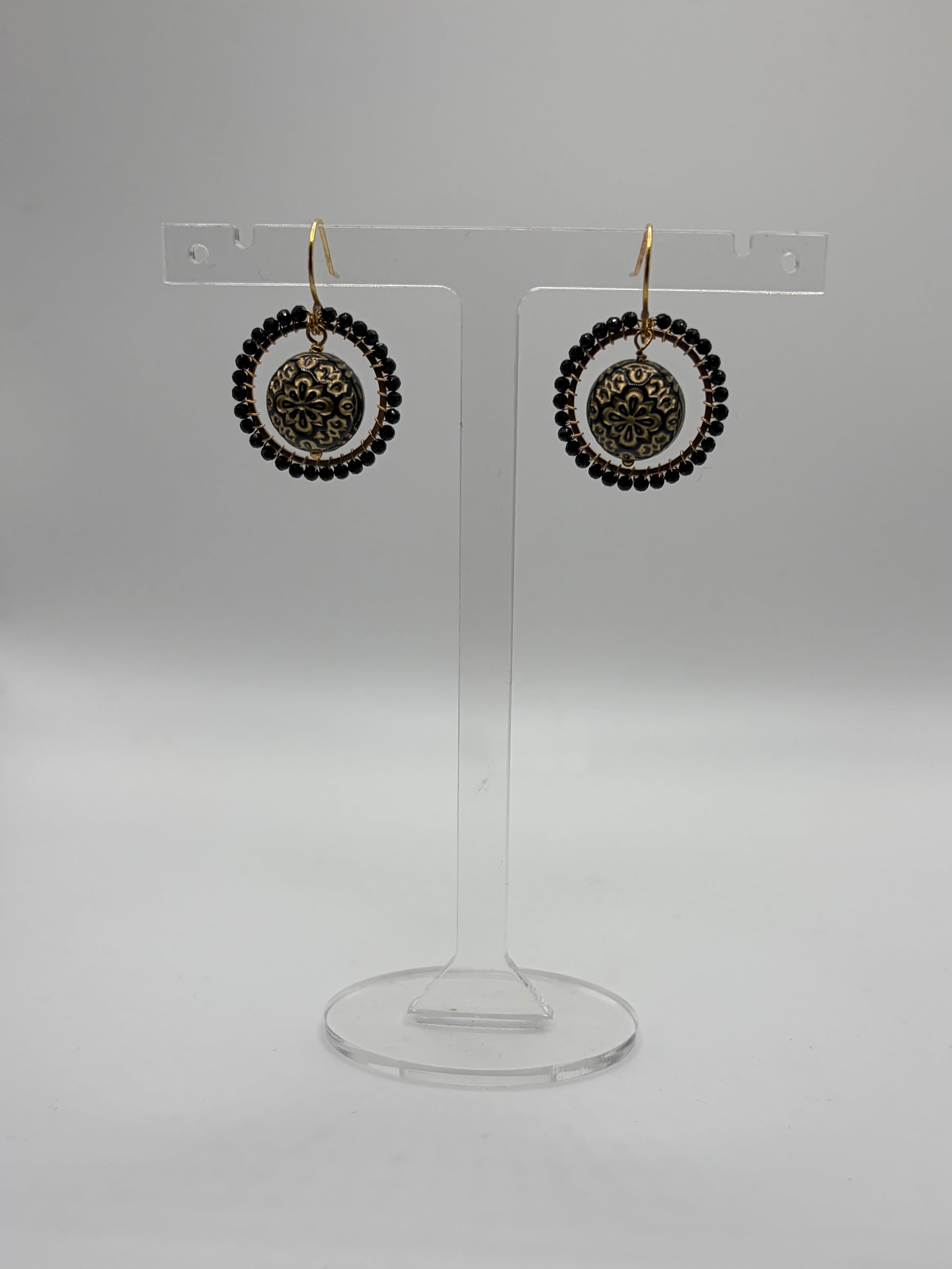 Léonie vintage bead inspired beaded earrings