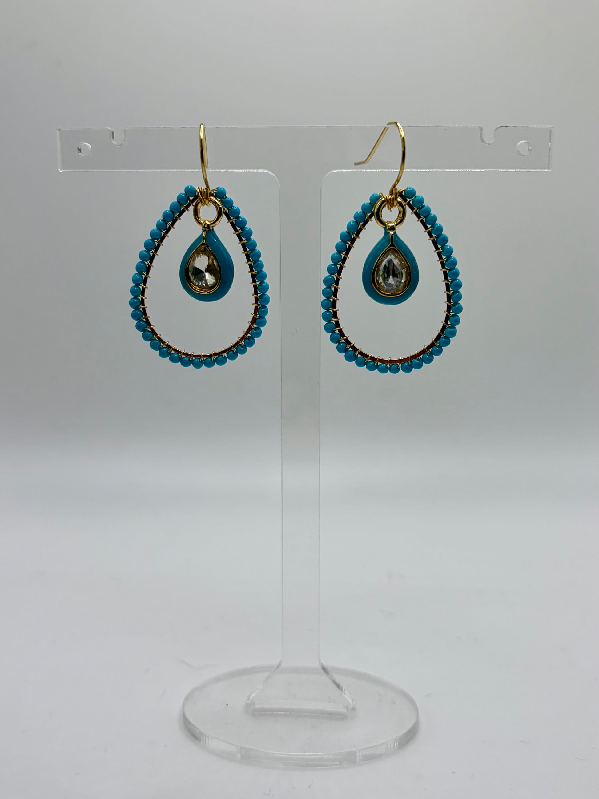 Medium Opaline Teardrop Earrings