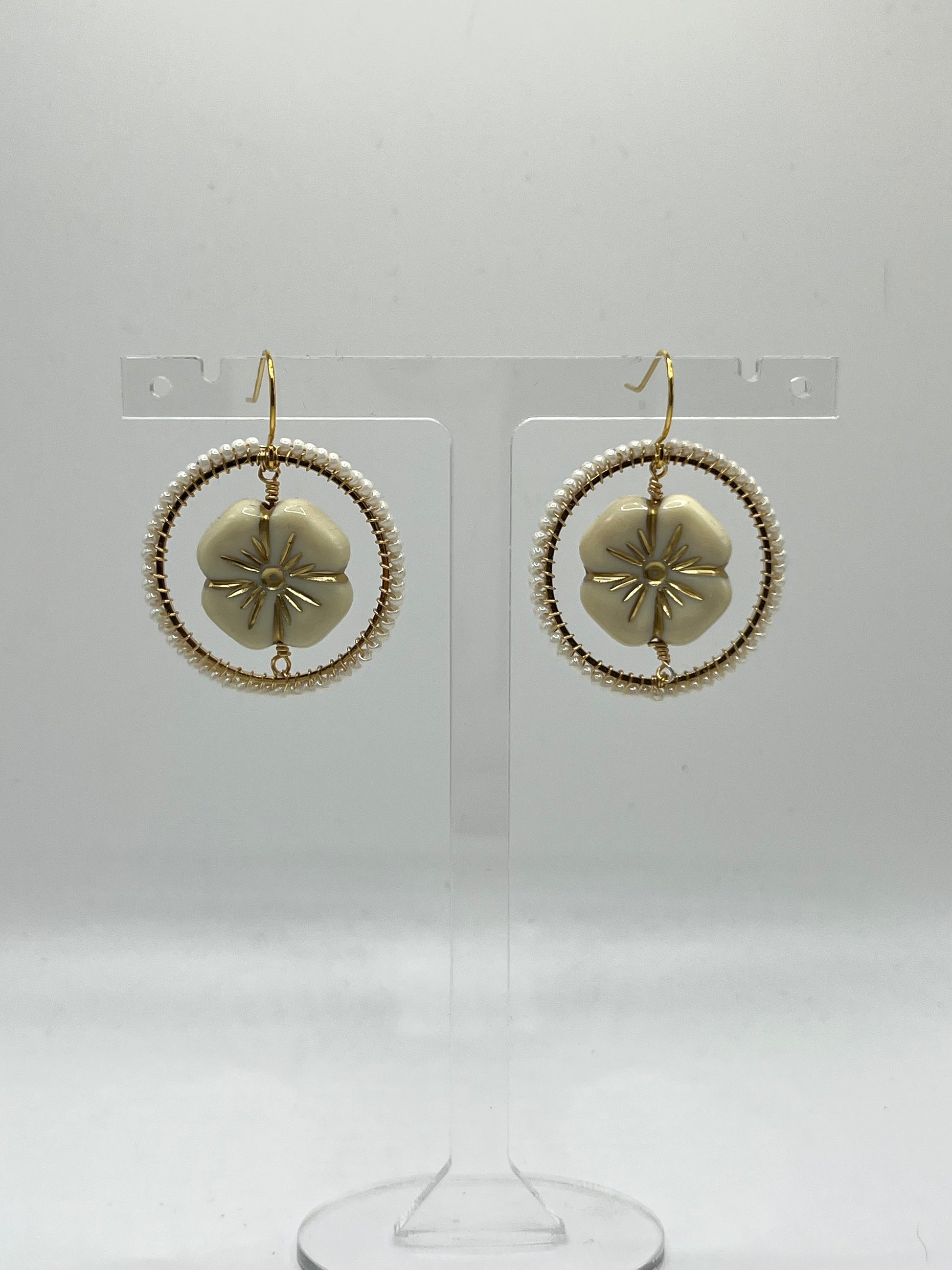 Eugénie Vintage bead inspired beaded earrings