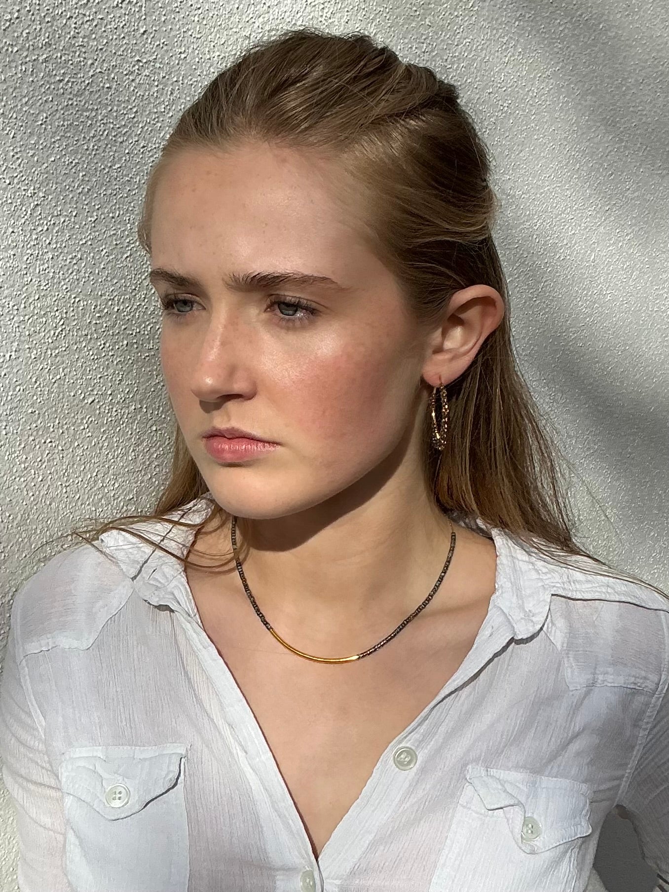 Rosalind ombré beaded snake necklace