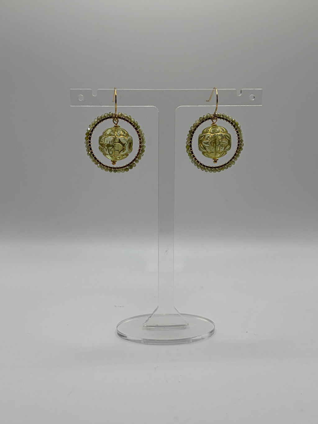 Georgiana vintage bead inspired beaded earrings